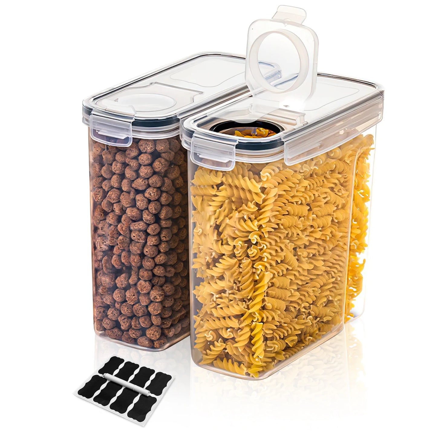Cereal Containers Storage Set of 2/3/4 (2.5L 84oz), Airtight Food Storage Containers for Kitchen & Pantry Organization, Cereal