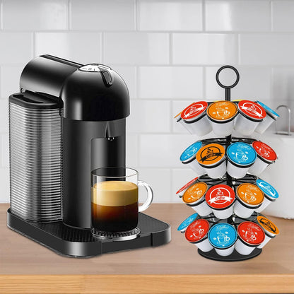 36-Capacity Coffee Pod Carousel Holder for K-Cup Pods