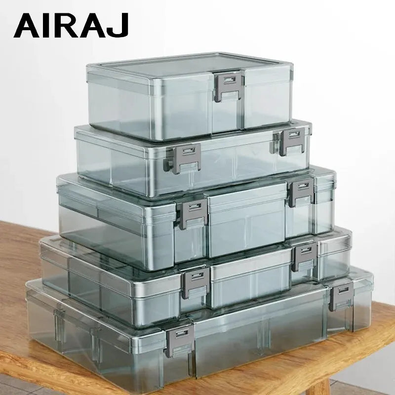 Plastic Tool Parts Box Storage Screw Box Tool Classification Electronic Component Drill Bit Accessories Thickened Grid Box