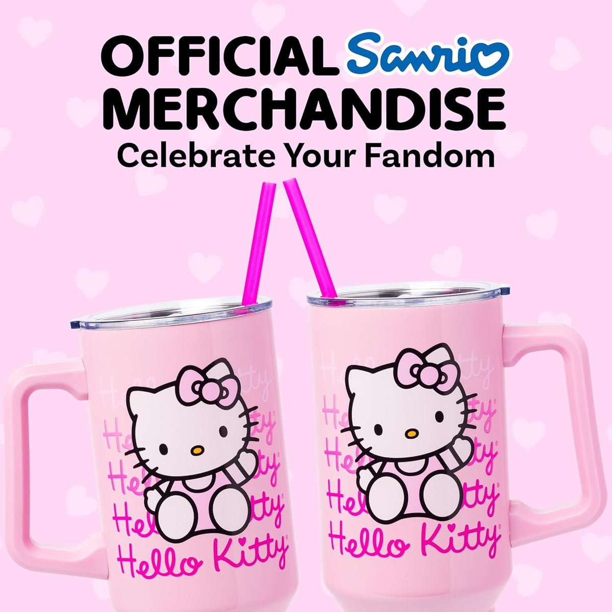 Sanrio Hello Kitty Waving, Stainless Steel Tumbler, 40Oz