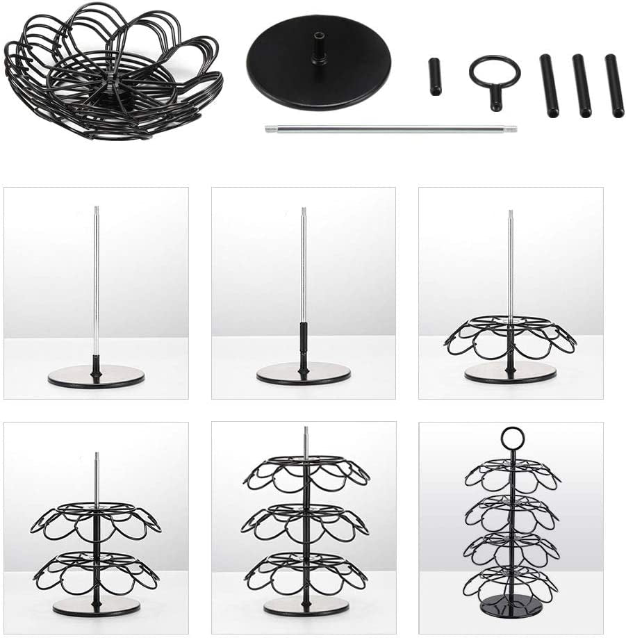 36-Capacity Coffee Pod Carousel Holder for K-Cup Pods