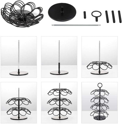 36-Capacity Coffee Pod Carousel Holder for K-Cup Pods