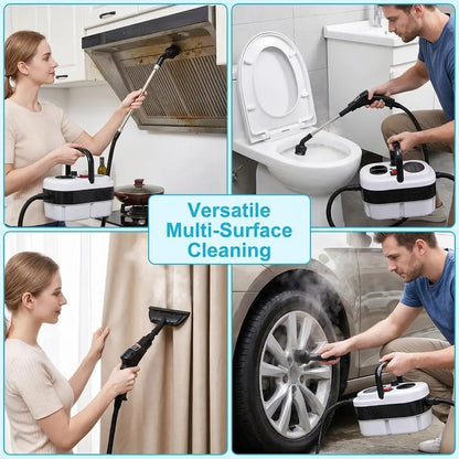 【Toolupgrade】2500W Multi-Purpose Portable Steam Cleaner - High-Temp Plastic Body Power Tool for Home Tile, Grout Surfaces - Car Detailing, Father'S Day Gift, High-Temp Steam, Tile Cleaning, Tools and Gadgets,Toolupgrade