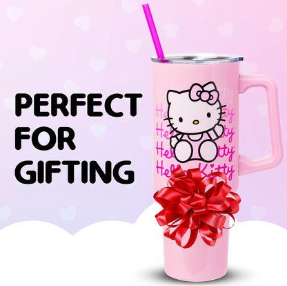 Sanrio Hello Kitty Waving, Stainless Steel Tumbler, 40Oz