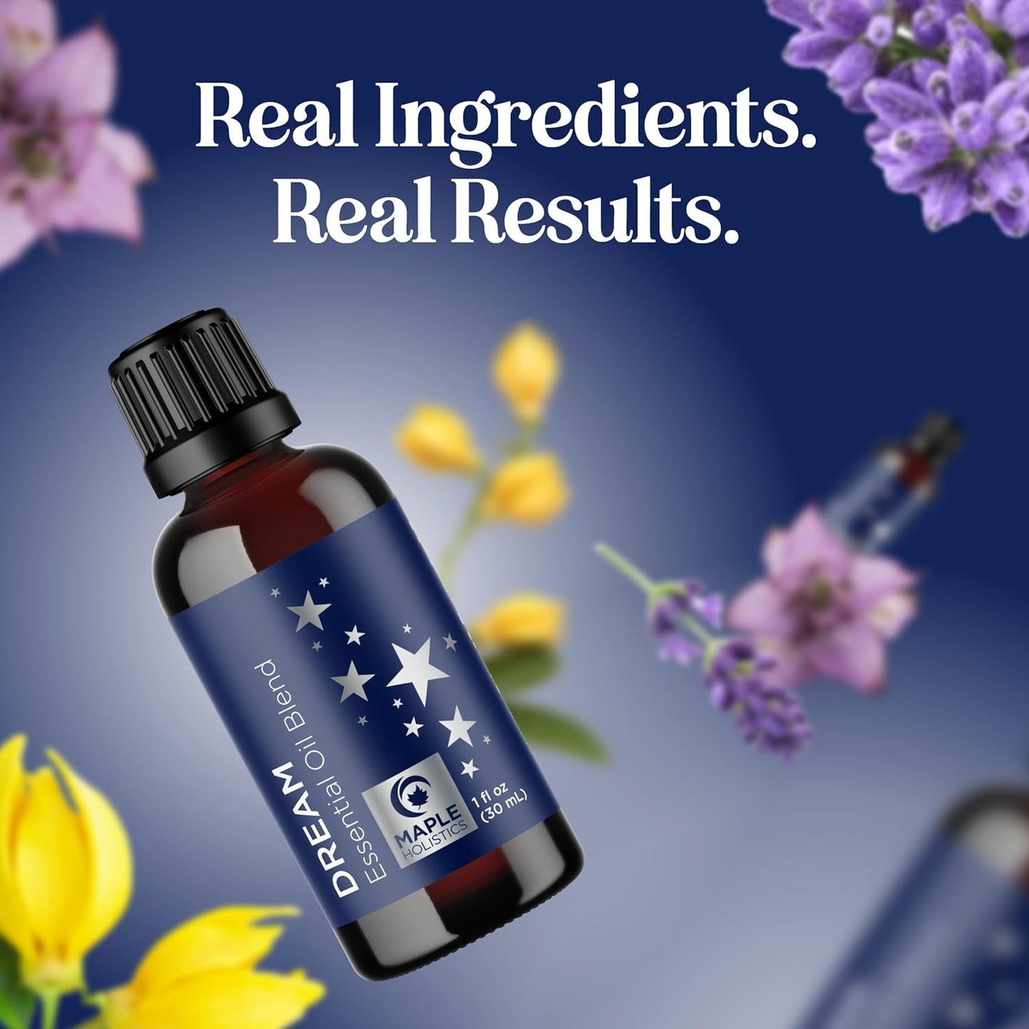 Sleep Essential Oil Blend for Diffuser - Dream Essential Oils for Diffusers Aromatherapy and Relaxation with Clary Sage Ylang-Ylang Roman Chamomile and Lavender for Sleep Time Support (1 Fl Oz)