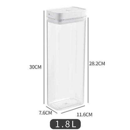 Pasta Storage Box Transparent Plastic Grain Seal Tank Spaghetti Storage Container Moisture-Proof Snack Jar Kitchen Food Tank