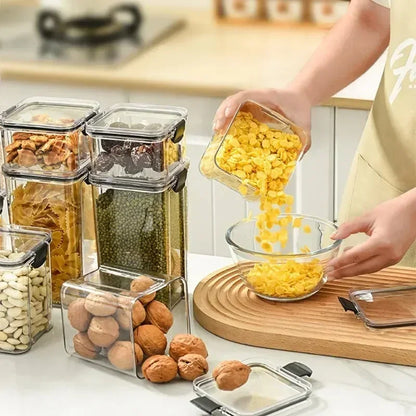 Sealed Jar High Quality Plastic Container Grain Storage Box Large Capacity Refrigerator Cabinet Storage Tank Moisture Proof ﻿New