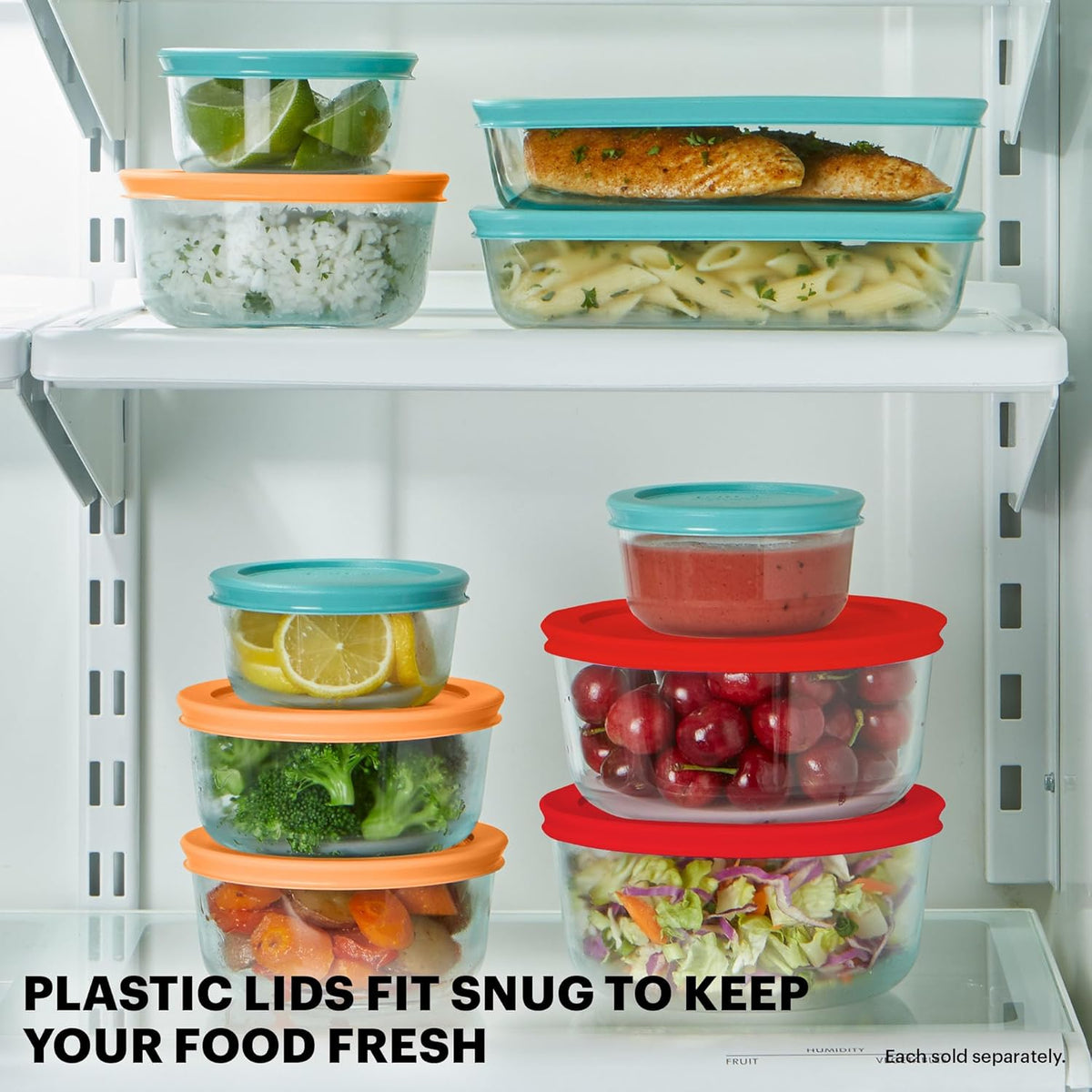 Simply Store (9-Pack) Mixed Sized Glass Food Storage Set