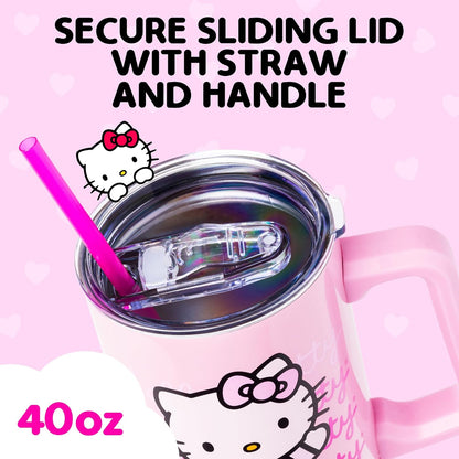 Sanrio Hello Kitty Waving, Stainless Steel Tumbler, 40Oz