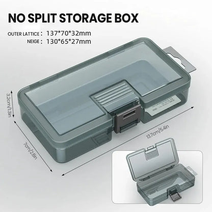 Plastic Tool Parts Box Storage Screw Box Tool Classification Electronic Component Drill Bit Accessories Thickened Grid Box