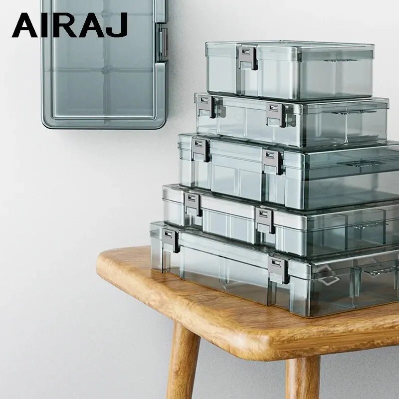 Plastic Tool Parts Box Storage Screw Box Tool Classification Electronic Component Drill Bit Accessories Thickened Grid Box