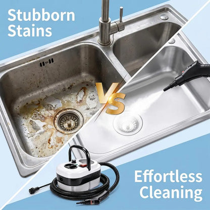 【Toolupgrade】2500W Multi-Purpose Portable Steam Cleaner - High-Temp Plastic Body Power Tool for Home Tile, Grout Surfaces - Car Detailing, Father'S Day Gift, High-Temp Steam, Tile Cleaning, Tools and Gadgets,Toolupgrade