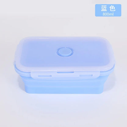 4PS Collapsible Food Storage Containers with Lids & Vent,, Kitchen Stacking Silicone Collapsible Meal Prep Container Set for