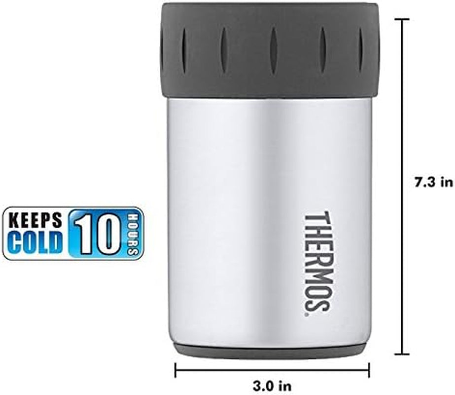 Stainless Steel Beverage Can Insulator for 12 Ounce Can, Stainless Steel
