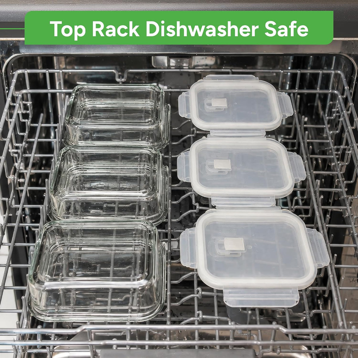 Prepnaturals 5 Pack 30Oz Glass Meal Prep Containers - 1 Compartment
