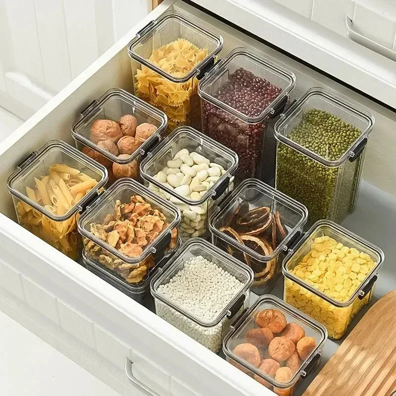 Sealed Jar High Quality Plastic Container Grain Storage Box Large Capacity Refrigerator Cabinet Storage Tank Moisture Proof ﻿New