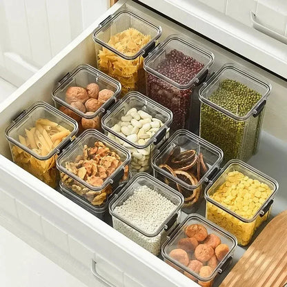 Sealed Jar High Quality Plastic Container Grain Storage Box Large Capacity Refrigerator Cabinet Storage Tank Moisture Proof ﻿New
