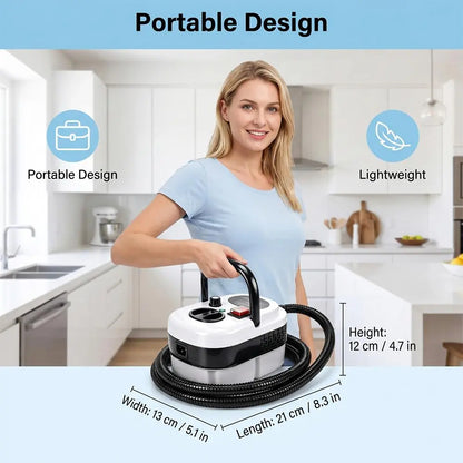 【Toolupgrade】2500W Multi-Purpose Portable Steam Cleaner - High-Temp Plastic Body Power Tool for Home Tile, Grout Surfaces - Car Detailing, Father'S Day Gift, High-Temp Steam, Tile Cleaning, Tools and Gadgets,Toolupgrade