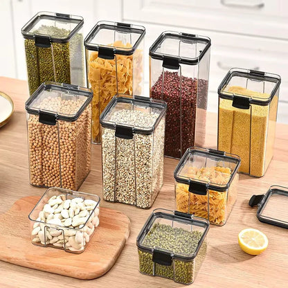 Sealed Jar High Quality Plastic Container Grain Storage Box Large Capacity Refrigerator Cabinet Storage Tank Moisture Proof ﻿New