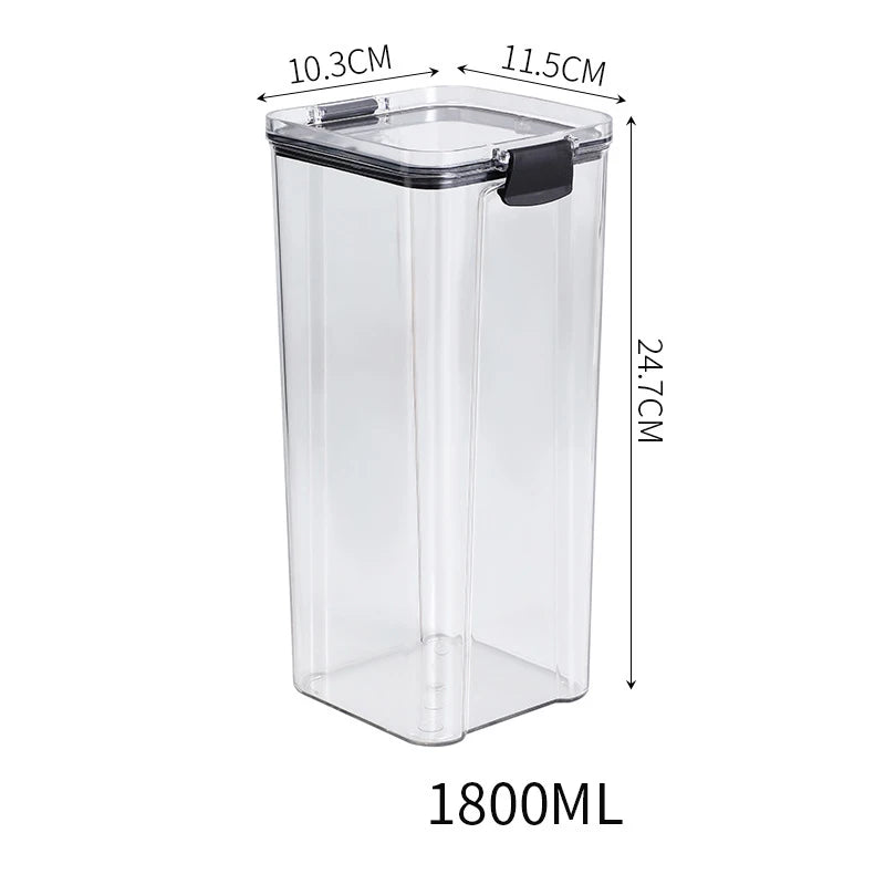 Sealed Jar High Quality Plastic Container Grain Storage Box Large Capacity Refrigerator Cabinet Storage Tank Moisture Proof ﻿New