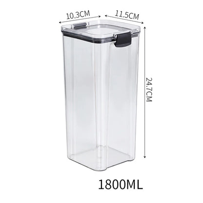 Sealed Jar High Quality Plastic Container Grain Storage Box Large Capacity Refrigerator Cabinet Storage Tank Moisture Proof ﻿New