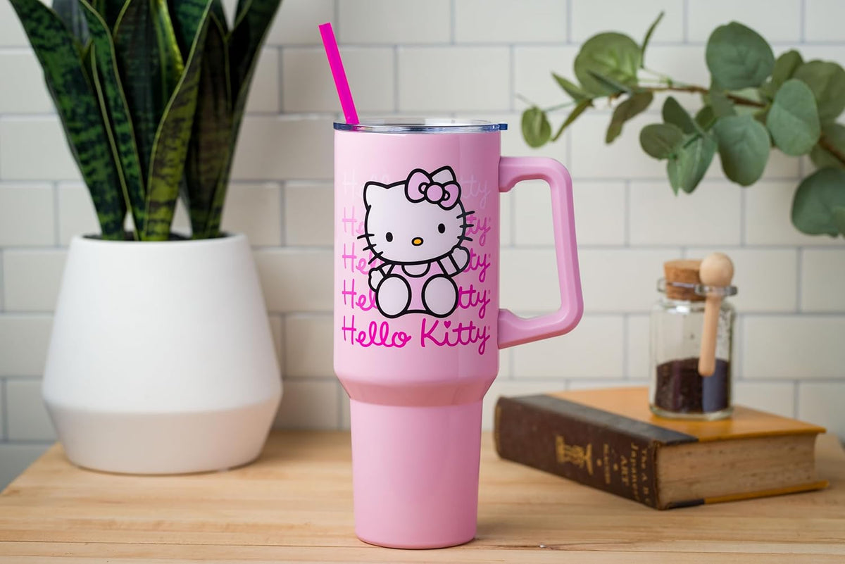Sanrio Hello Kitty Waving, Stainless Steel Tumbler, 40Oz